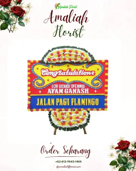 Sewa Papan Bunga Ngino